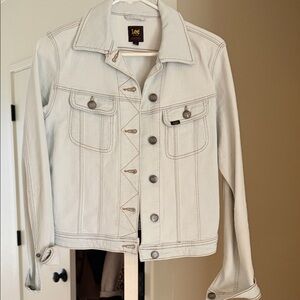 Lee Jean Light Denim Rider Jacket Size Small